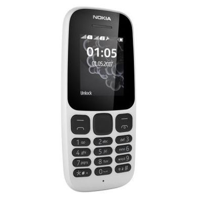 Мобильный телефон Nokia 105 DS New White (A00028316)