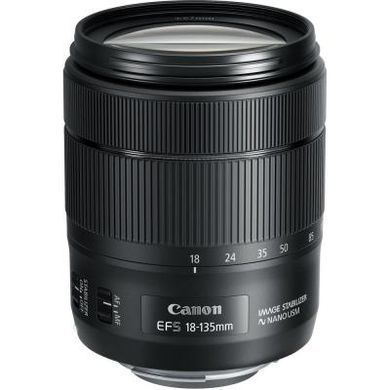 Цифровой фотоаппарат Canon EOS 7D Mark II + объектив 18-135 IS USM + WiFi адаптер W-E1 (9128B163)