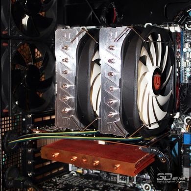 Кулер для процессора ThermalTake Frio Extreme Silent 14 Dual (CLP0587-B)