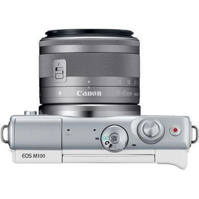 Цифровой фотоаппарат Canon EOS M100 15-45 IS STM Kit White (2210C048)