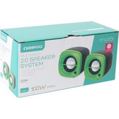Акустическая система OMEGA OG-15 6W green USB (OG15G)