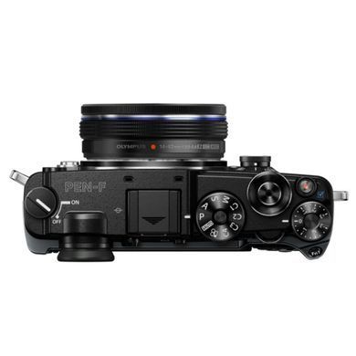 Цифровой фотоаппарат OLYMPUS PEN-F Pancake Zoom 14-42 Kit black/black (V204061BE000)