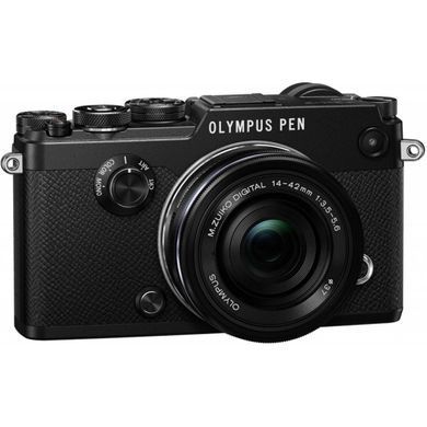 Цифровой фотоаппарат OLYMPUS PEN-F Pancake Zoom 14-42 Kit black/black (V204061BE000)