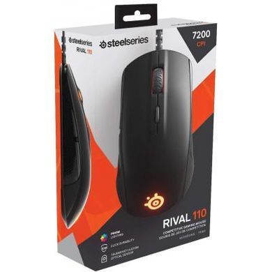 Мышка SteelSeries Rival 110 black (62466)