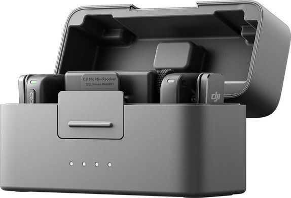 Микрофонная радиосистема для фотокамеры, для смартфона DJI Mic Mini 2TX + 1RX + Charging Case