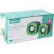 Акустическая система OMEGA OG-15 6W green USB (OG15G)