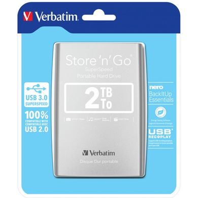Внешний жесткий диск 2.5" 2TB Verbatim (53189)