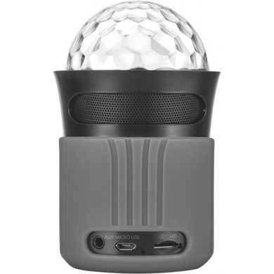 Акустическая система Trust Dixxo Go Wireless Bluetooth Speaker with party lights grey (21345)