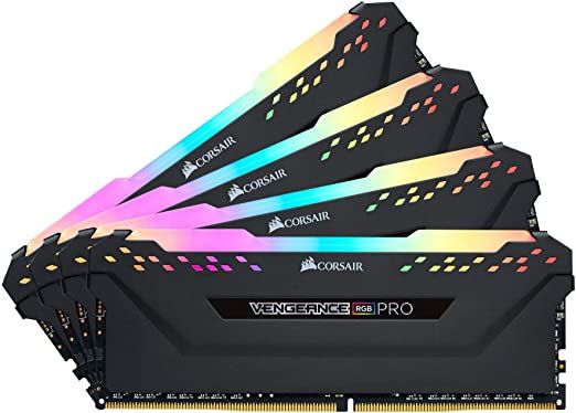 Оперативная память Corsair 64 GB (4x16GB) DDR4 3600 MHz Vengeance RGB PRO (CMW64GX4M4D3600C18)