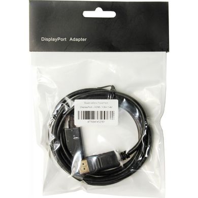 Кабель мультимедийный DisplayPort to HDMI 1.8m PowerPlant (KD00AS1278)