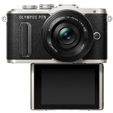 Цифровой фотоаппарат OLYMPUS E-PL8 14-42 mm Pancake Zoom Kit black/black (V205082BE000)