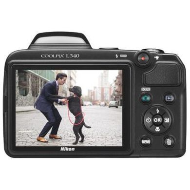 Цифровой фотоаппарат Nikon Coolpix L340 Black (VNA780E1)
