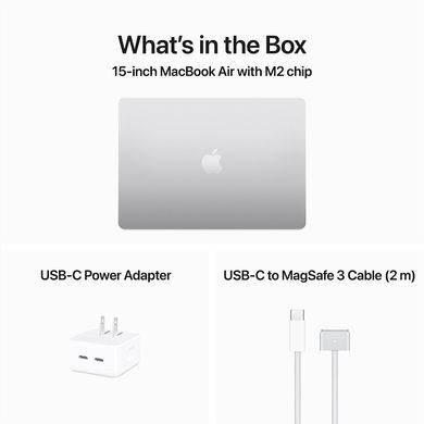 Ноутбук Apple MacBook Air 15" M2 Silver 2023 (MQKR3)