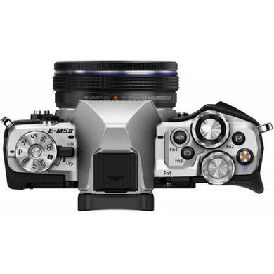 Цифровой фотоаппарат OLYMPUS E-M5 mark II Pancake Zoom 14-42 Kit silver/black (V207044SE000)