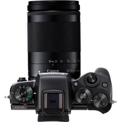 Цифровой фотоаппарат Canon EOS M5 + 18-150 IS STM Kit Black (1279C049)