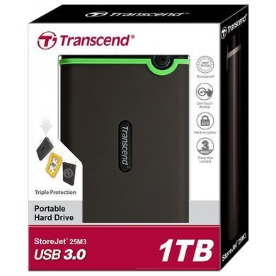 Внешний жесткий диск 2.5" 1TB Transcend (TS1TSJ25M3E)