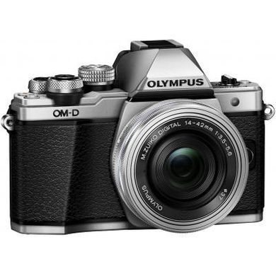 Цифровой фотоаппарат OLYMPUS E-M10 mark II Pancake Zoom 14-42 Kit silver/silver (V207052SE000)