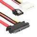 Кабель для передачи данных Vinga SATA +power 0.45m (SATAPW01)