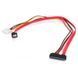 Кабель для передачи данных Vinga SATA +power 0.45m (SATAPW01)