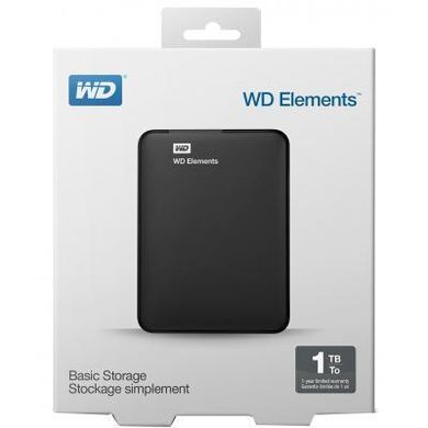 Внешний жесткий диск 2.5" 1TB Western Digital (WDBUZG0010BBK-WESN)