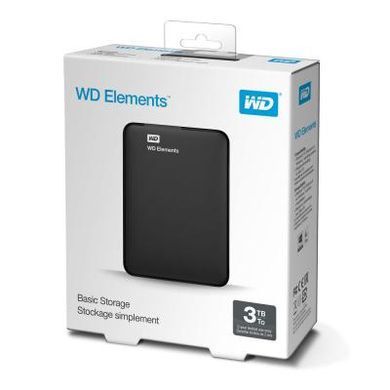 Внешний жесткий диск 2.5" 3TB Western Digital (WDBU6Y0030BBK-WESN)