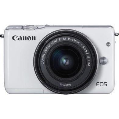 Цифровой фотоаппарат Canon EOS M10 + 15-45 IS STM Kit White (0922C040)