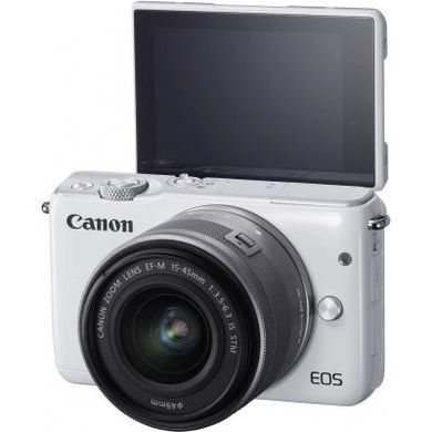 Цифровой фотоаппарат Canon EOS M10 + 15-45 IS STM Kit White (0922C040)