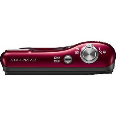 Цифровой фотоаппарат Nikon Coolpix A10 Red (VNA982E1)