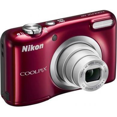 Цифровой фотоаппарат Nikon Coolpix A10 Red (VNA982E1)