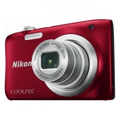 Цифровой фотоаппарат Nikon Coolpix A10 Red (VNA982E1)