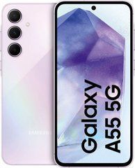 Смартфон Samsung Galaxy A55 5G 8/256GB Awesome Lilac (SM-A556BLVC), 6 місяців