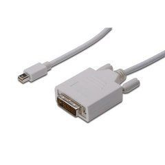 Кабель мультимедийный miniDisplayPort to DVI 24+1 3.0m DIGITUS (AK-340305-030-W)