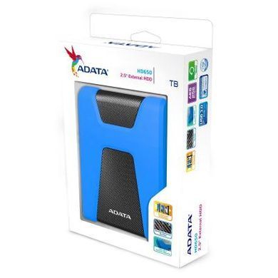 Внешний жесткий диск 2.5" 1TB ADATA (AHD650-1TU31-CBL)