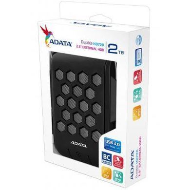 Внешний жесткий диск 2.5" 2TB ADATA (AHD720-2TU3-CBK)