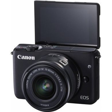 Цифровой фотоаппарат Canon EOS M10 + 15-45 IS STM Kit Black (0584C040)