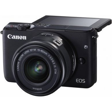 Цифровой фотоаппарат Canon EOS M10 + 15-45 IS STM Kit Black (0584C040)
