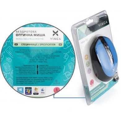 Мышка Vinga MSW-908 Silent Click blue
