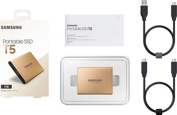 SSD накопитель Samsung T5 Gold 1 TB (MU-PA1T0B)