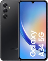 Смартфон Samsung Galaxy A34 5G 8/256GB Black (SM-A346EZKE)