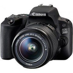 Цифровой фотоаппарат Canon EOS 200D kit 18-55 IS STM Black (2250C017)
