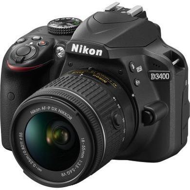 Цифровой фотоаппарат Nikon D3400 + AF-P 18-55 VR + AF-P 70-300VR
