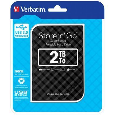 Внешний жесткий диск 2.5" 2TB Verbatim (53195)