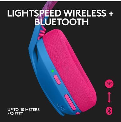 Наушники с микрофоном Logitech G435 LIGHTSPEED Blue