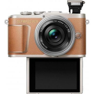Цифровой фотоаппарат OLYMPUS E-PL9 14-42 mm Pancake Zoom Kit brown/silver (V205092NE000)