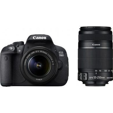 Цифровой фотоаппарат Canon EOS 700D + объектив 18-55 STM + объектив 55-250mm STM (8596B087)