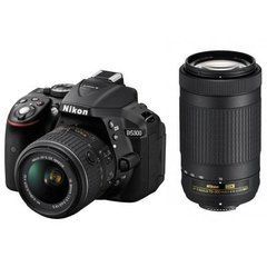 Цифровой фотоаппарат Nikon D5300 + AF-P 18-55 VR + AF-P 70-300VR (VBA370K015)