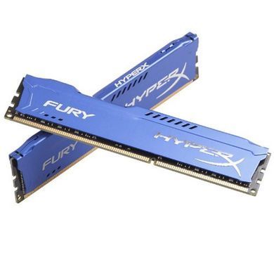 Модуль памяти для компьютера DDR3 8Gb (2x4GB) 1600 MHz HyperX Fury Blu Kingston (HX316C10FK2/8)