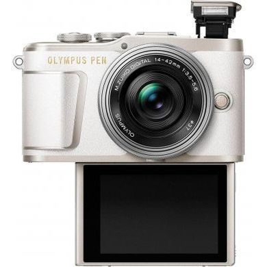 Цифровой фотоаппарат OLYMPUS E-PL9 14-42 mm Pancake Zoom Kit white/silver (V205092WE000)