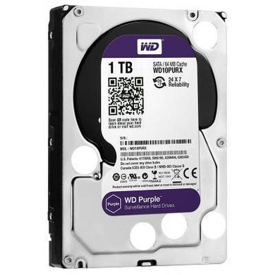 Жесткий диск 3.5" 1TB Western Digital (WD10PURZ)