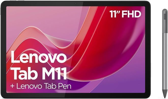 Планшет Lenovo Tab M11 4/128GB Wi-Fi Luna Grey + Stylus (ZADA0024PL)